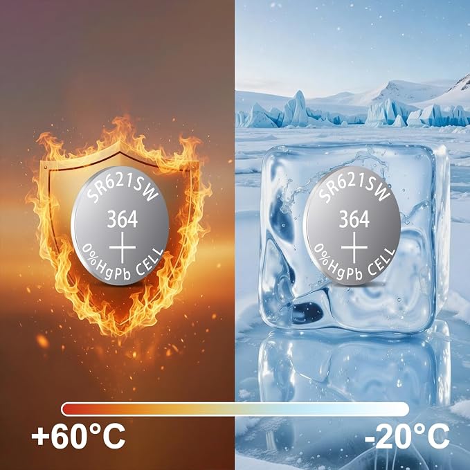 Batería SR621SW AG1 LR621 40 unidades miniatura 7