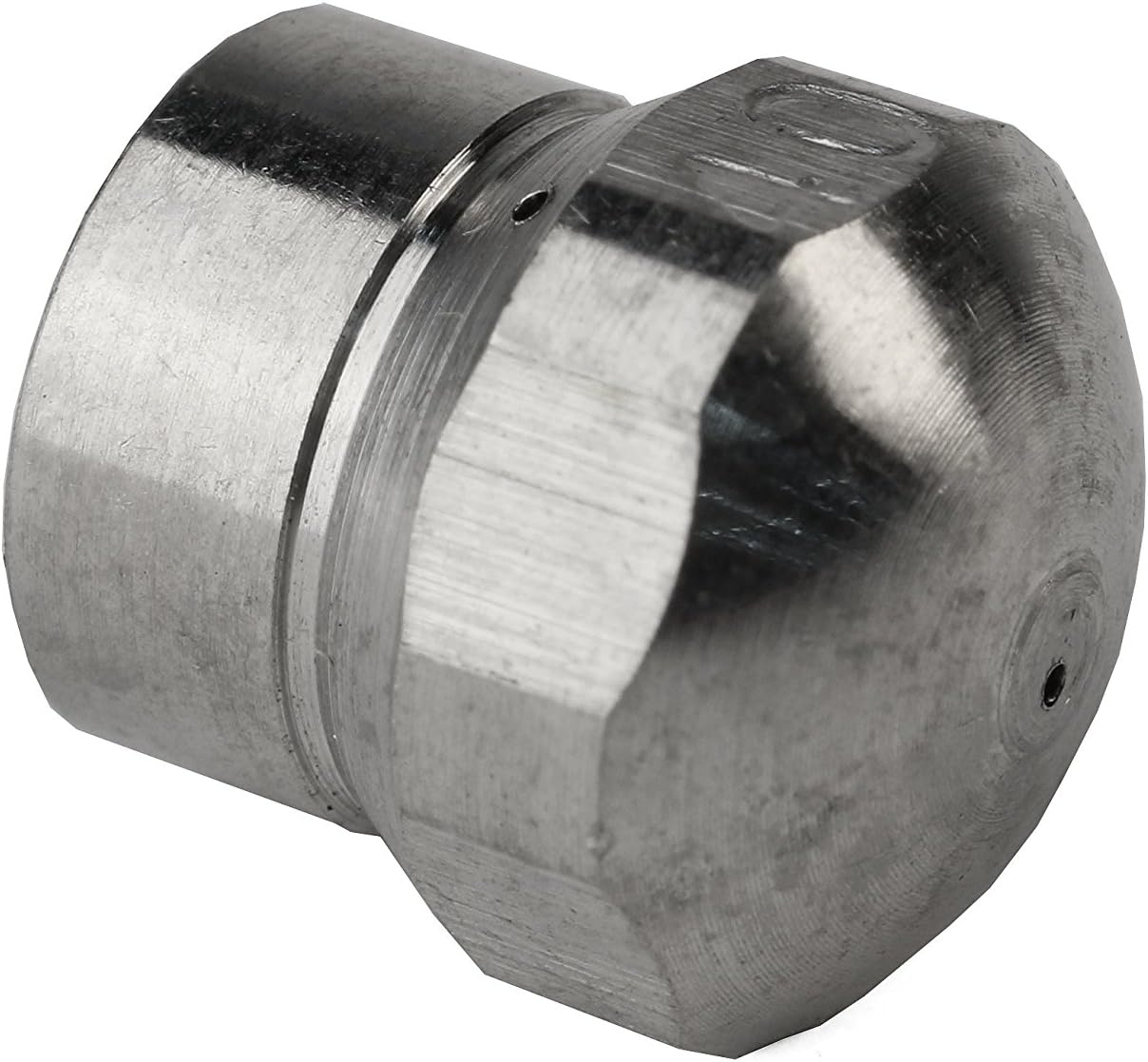 Sewer Jetter Kit 1/8" NPT x 50' Hose & 4.0 Orifice Button Nose Nozzle 4000 PSI