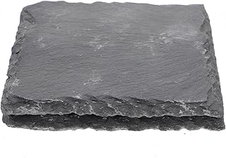 balacoo Bath Animals 2Pcs Slate Reptile Basking Platform Tortoise Rock Plate Feeding Food Bowl Dish Feeding Slate Turtle Bathing Resting Platform for Lizard Gecko Bearded Dragon Snake Reptichip