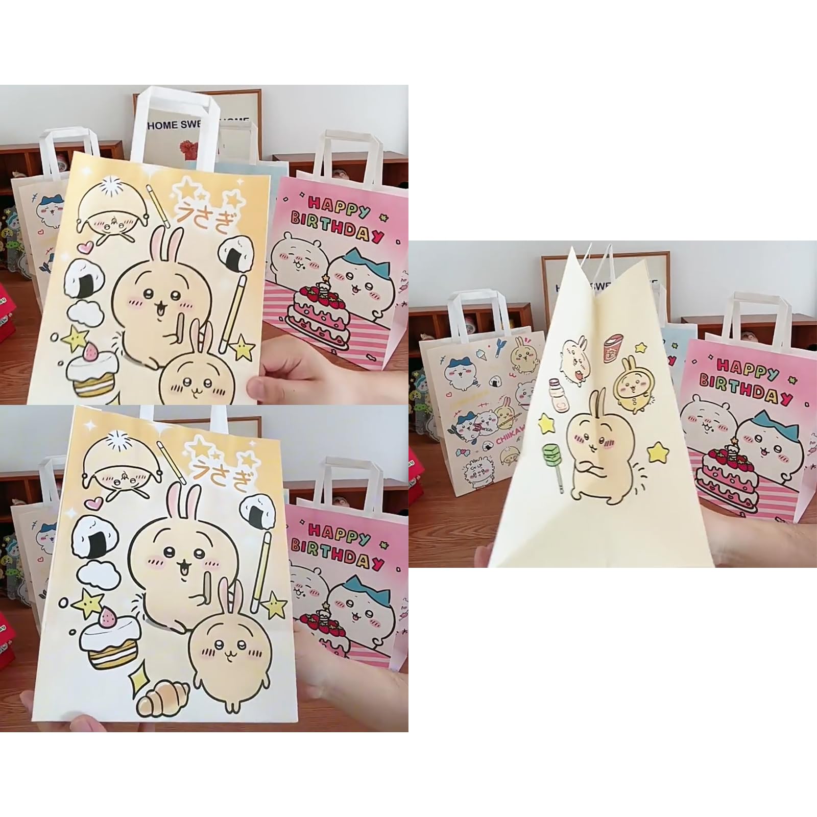 ちい　（紙袋無し） 紙袋 手提げ 日本製 白 無地 マチ広 HW-35 350W×220D×380H｜紙袋の専門店