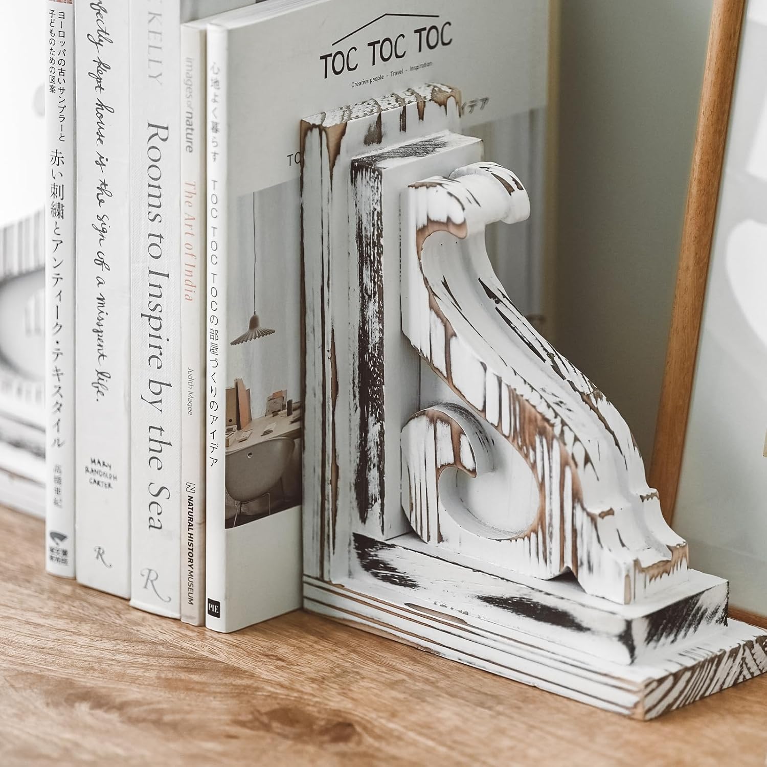 Lignorum Decorative Book Ends,Corbel Bookends,Farmhouse