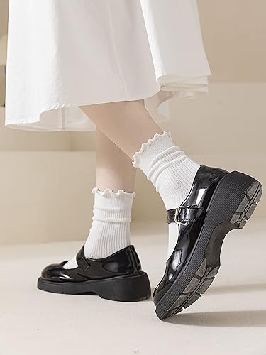 Miniatura 2 de ACCFOD Calcetines con volantes para mujer, bonitos calcetines de tobillo con volantes para mujeres y niñas