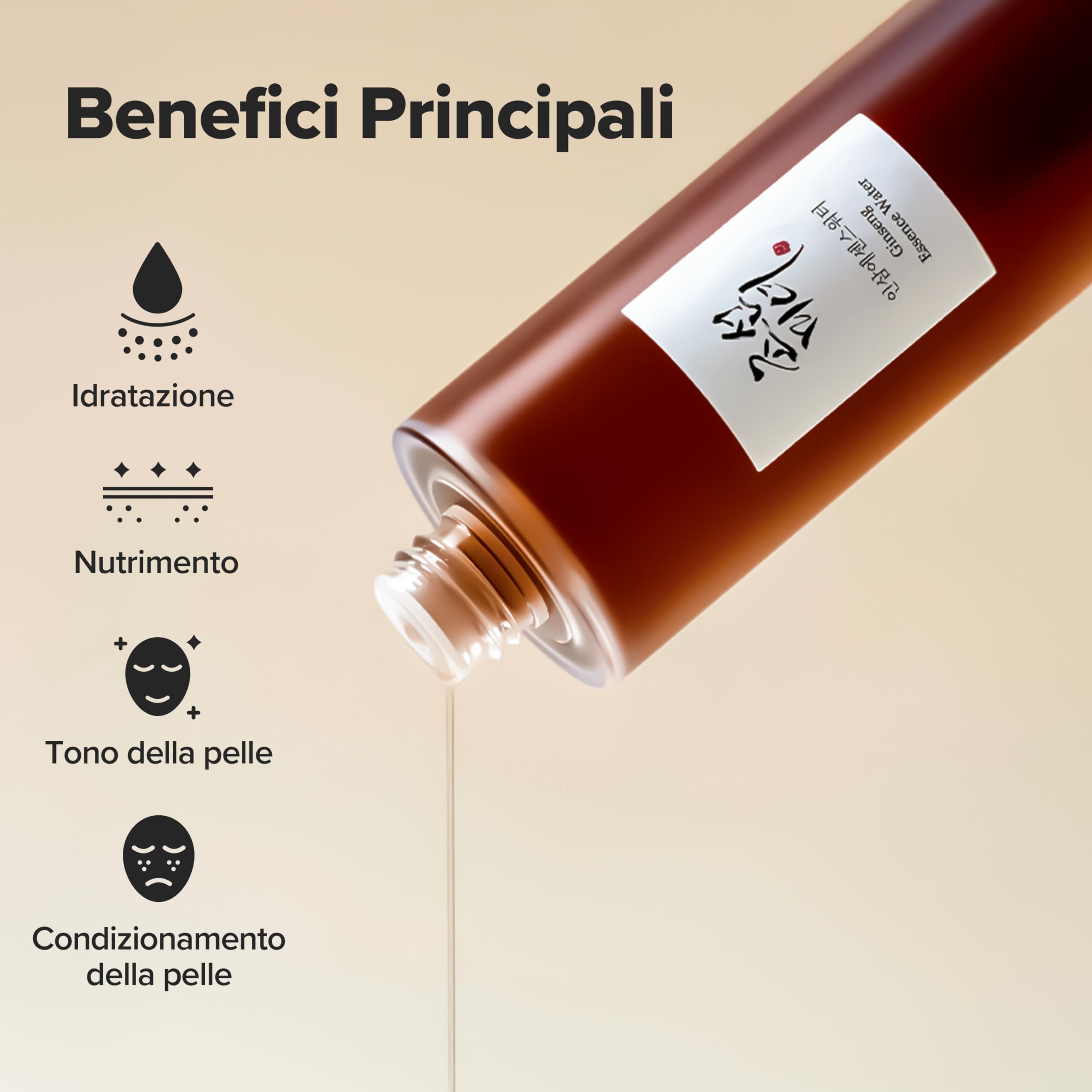 Beauty of Joseon Tonico Viso Idratante Ginseng Essence Water Per Pelli Secche E Spente. Trattamento Idratante Coreano Per Uomini E Donne, 150 Ml, 5 Fl.Oz.