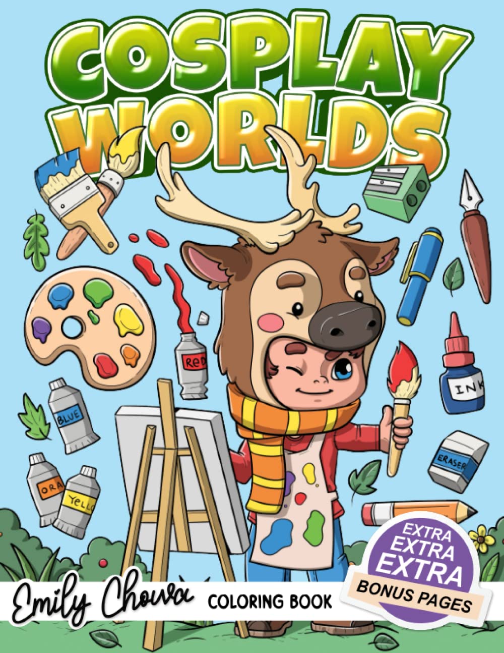 Cosplay Worlds Coloring Book: Unleash Your Creativity with Adorable Cosplay Costume Themes - Relaxing Coloring Book For Teens and Adults