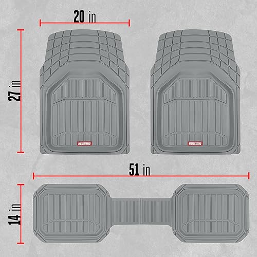 Miniatura 11 de Motor Trend 943-GR FlexTough Defender - Tapetes para vehículos de gran profundidad, resistentes, de contorno, para todo tipo de clima, pueden
