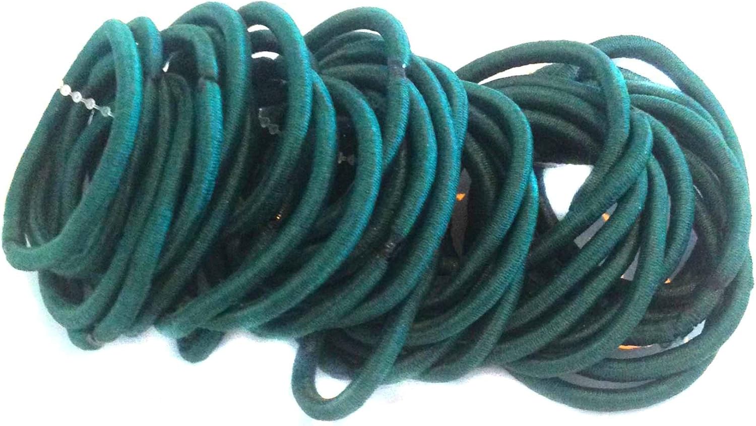 Allsorts® 36 Bottle Green Endless Elastics Hair Bobbles Elastic Bands Hair Accessory, 36 count (Pack of 1)