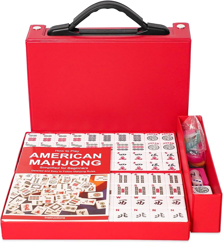 Amazon.com: GUSTARIA American Mahjong Set, Mahjong Game Set with