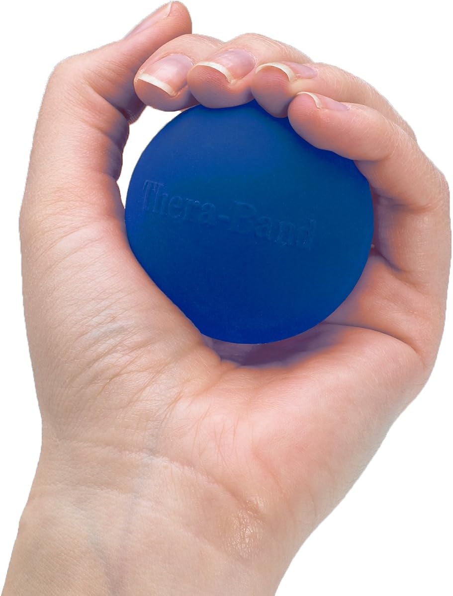 Hand Exerciser, Ball For Hand, Wrist, Finger, Forearm, Grip Strengthening & Therapy, Squeeze Ball to Increase Hand Flexibility & Relieve Joint Pain, Blue, Firm