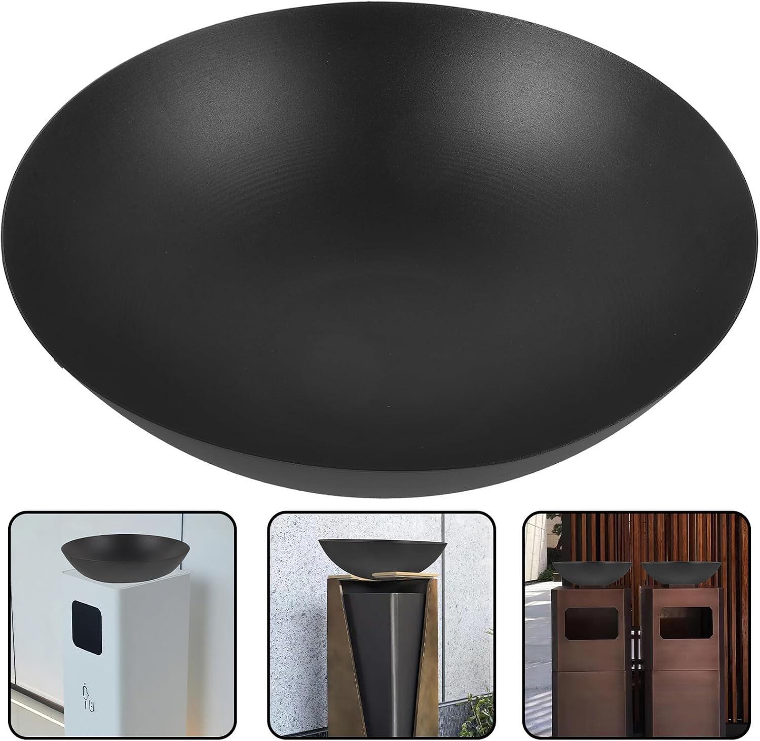 Metal Floor Ashtray with Removable Tray, Painted Iron Smoking Receptacle for Hotel Lobby and Public Areas, Vintage Style Butt Holder for Indoor Use