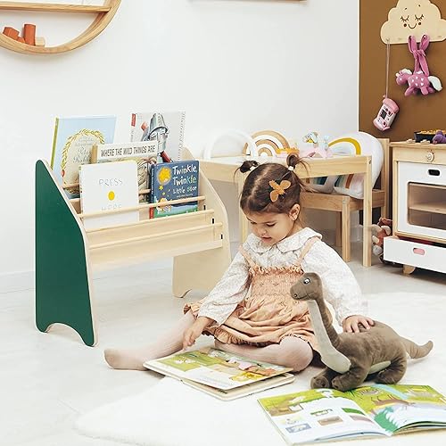 Miniatura 5 de Montessori - Estantería para niños pequeños, estantería de madera para almacenamiento en la habitación de los niños, sala de juegos, muebles para