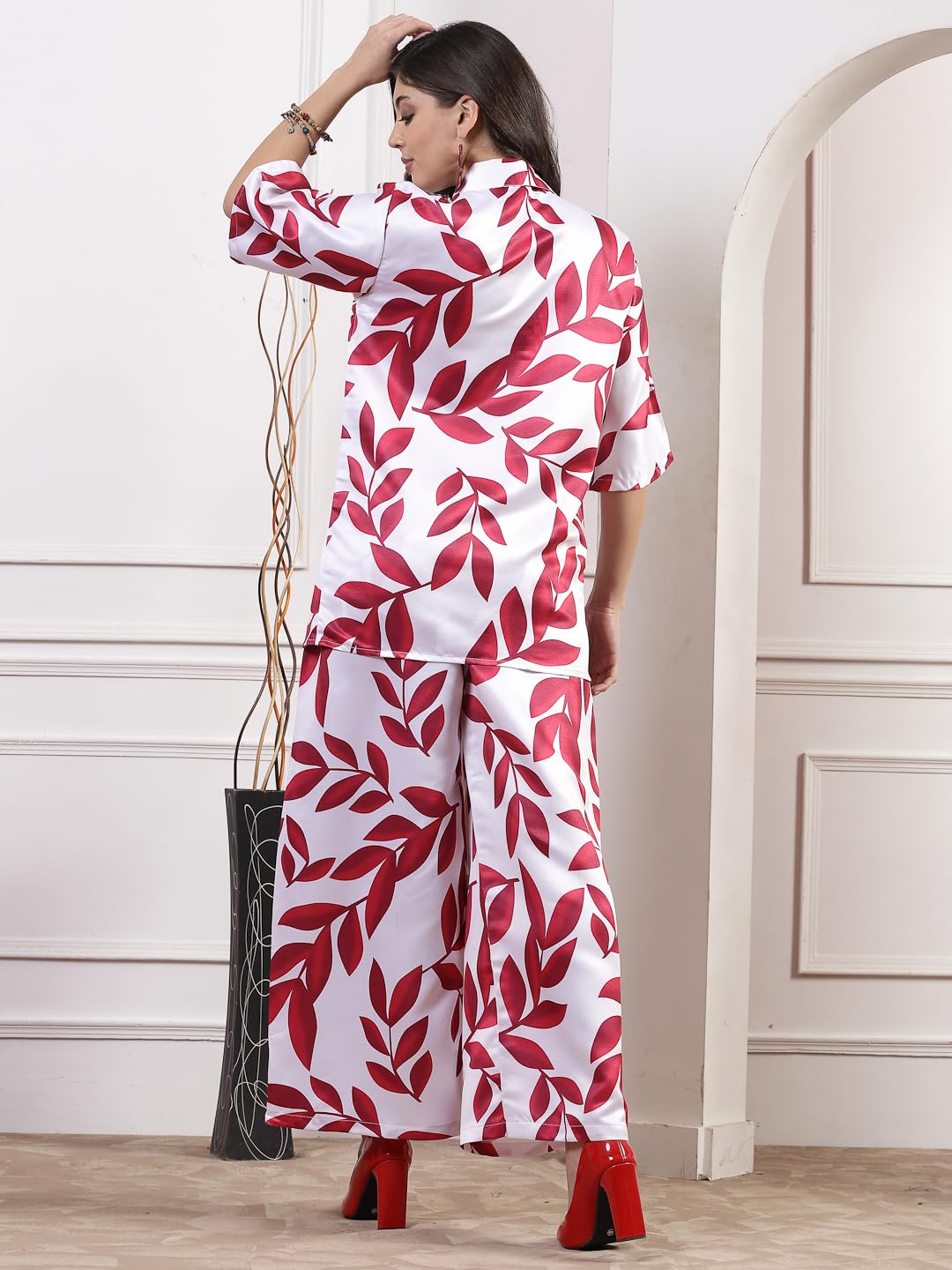 Damski Rayon Digital Print Co-Ord Set