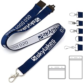 Personalized Custom Lanyard 30-5000PCS with Logo/Picture/Text/Name, Customized Neck Strap ID Badge Lanyard for Keys Office School Events