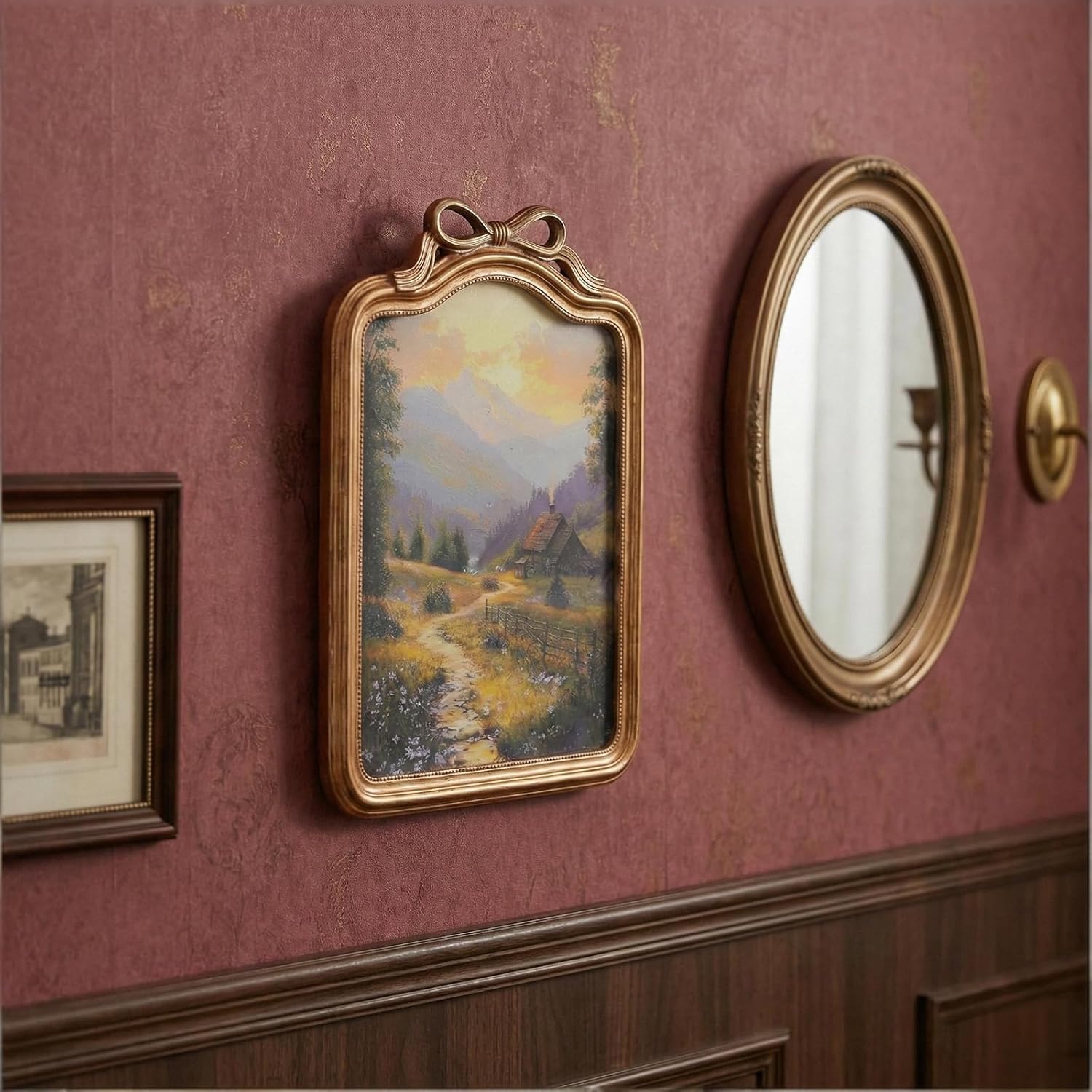 Vintage Picture Frame 8x10-8x10 Picture Frame, Elegant Antique Frames 8 X 10 With Glass Front, Fancy Ornate Frame 8x 10 For Photo Display Tabletop And Wall Mounting (Bronze, 8X10)