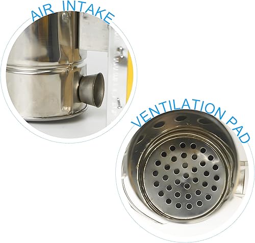 Miniatura 6 de Luwint Kit de ahumador de abeja para niños, mini ahumador de colmena de abeja de 7 pulgadas con guantes de apicultura para niños y niñas de 4 a 10