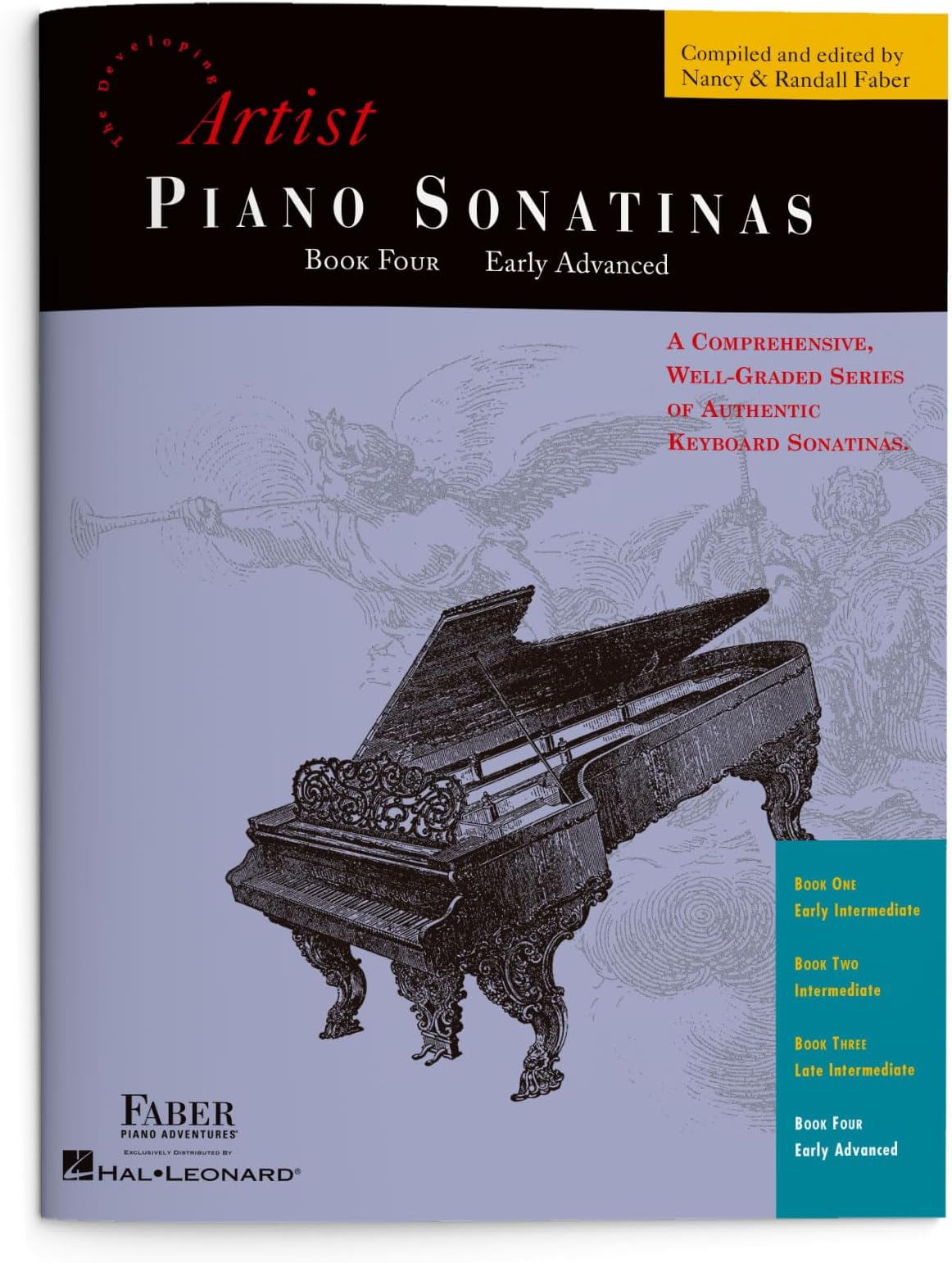 Piano Sonatinas Book 4 - Developing Artist Original Keyboard Classics | Sheet Music for Late Intermediate Students | Faber Piano Method Book with Sonatas by Mozart, Beethoven, Haydn, Clementi and More