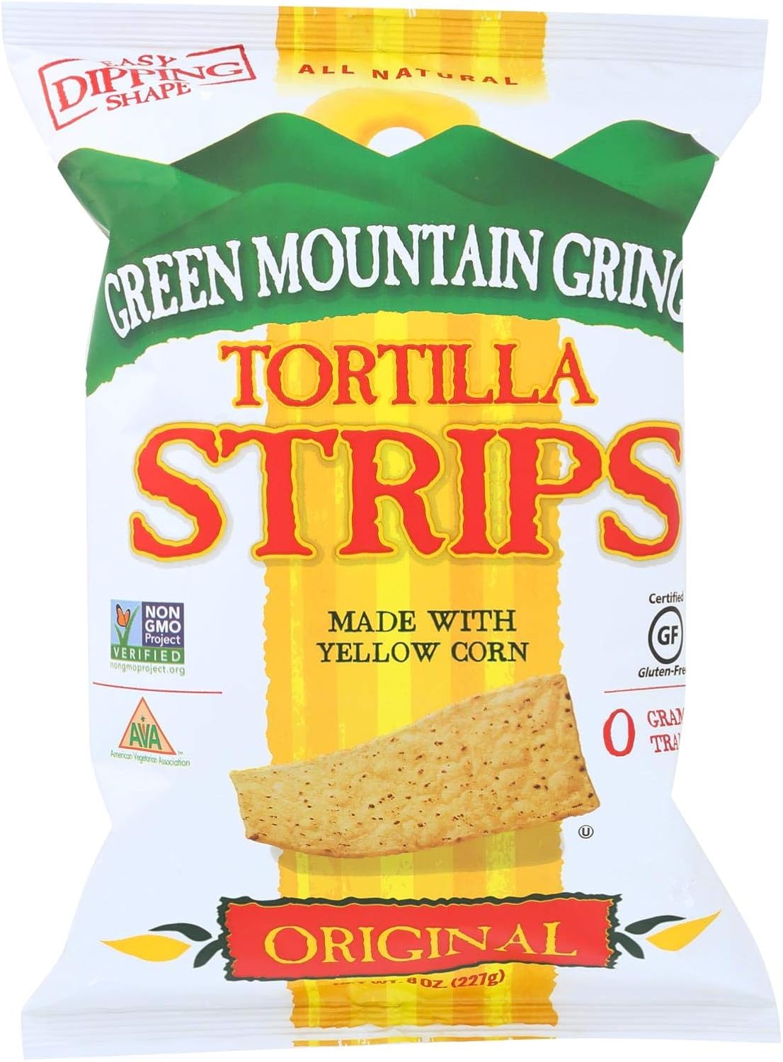 Green Mountain Gringo Tortilla Strips - Original - Case of 12 - 8 oz.