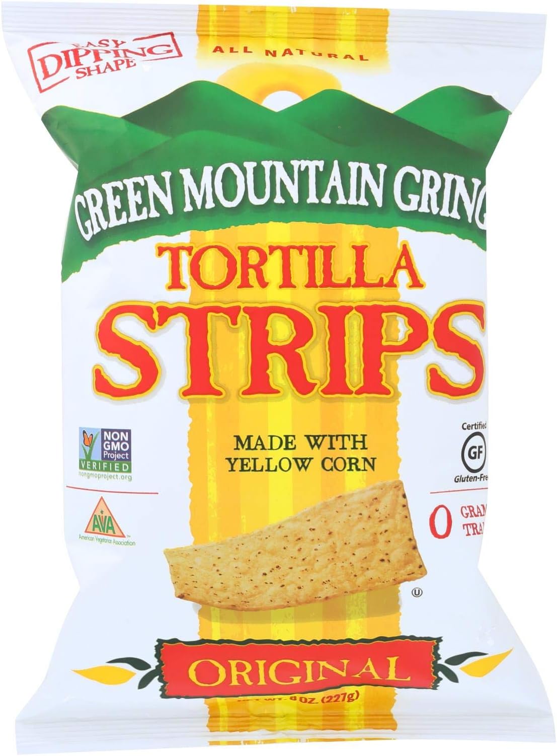 Green Mountain Gringo Tortilla Strips - Original - Case of 12 - 8 oz.