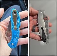 Vista 3 de Clip de bolsillo de titanio de transporte profundo para Spyderco Para 3, Paramilitary 2 y más modelos de cuchillos, clip de bolsillo personalizado
