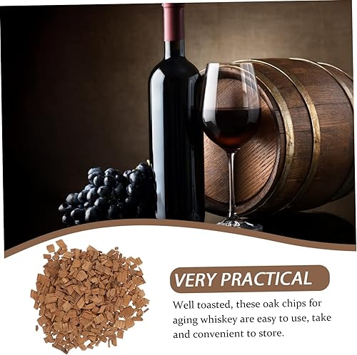 Miniatura 3 de KICHOUSE Paquete de 1 paquete de chips de roble americano, suministros de elaboración de cerveza, trozos de madera de roble, suministros para hacer