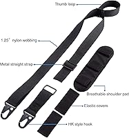 Vista 3 de BOOSTEADY Honda tradicional de 2 puntos con almohadilla de hombro ajustadora Cincha de 1.25 pulgadas sin componentes de plástico todo metal