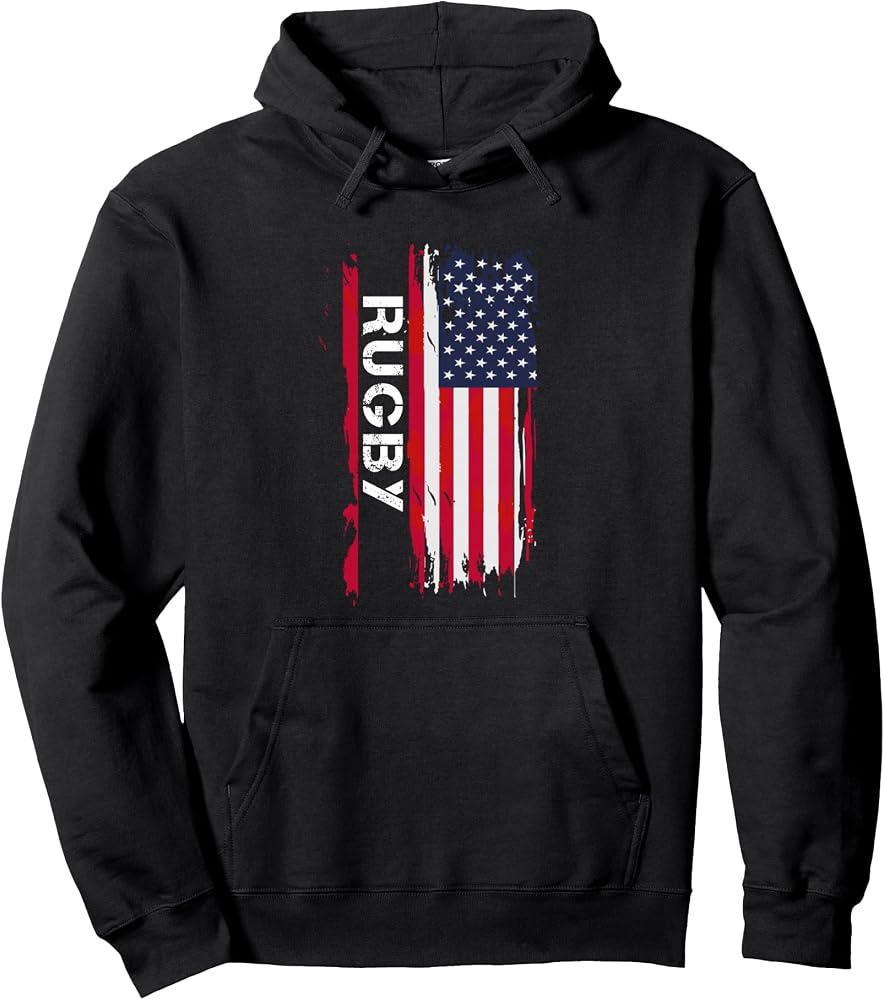 Sudadera con capucha Rugby ,Azul ,Pequeña