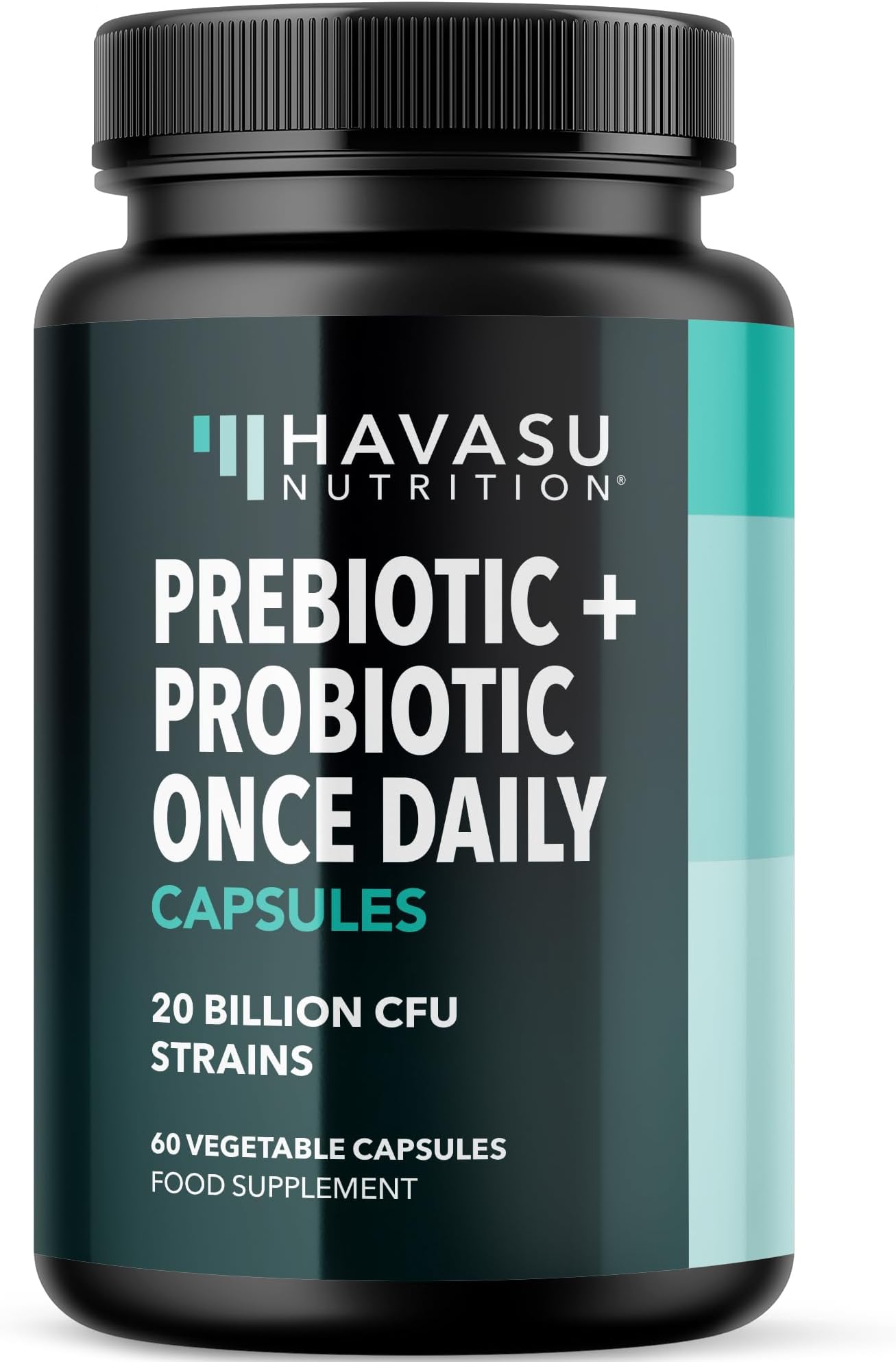 Prebiotics and Probiotics for Women and Men as Digestive Enzyme Support | Healthy Gut Flora with Patent Pending Probiotic and Prebiotic Blend | 60 Non-GMO, Vegetarian Digestive Support Capsules