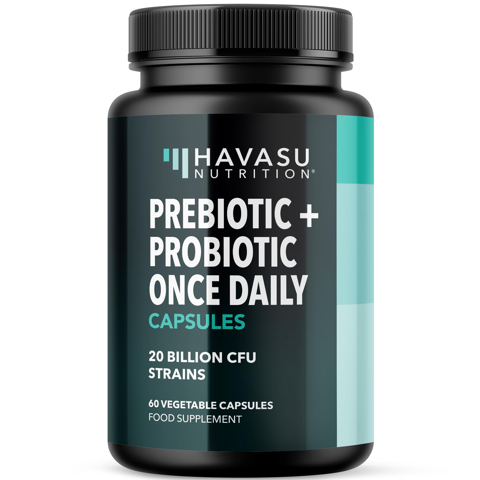 Prebiotics and Probiotics for Women and Men as Digestive Enzyme Support | Healthy Gut Flora with Patent Pending Probiotic and Prebiotic Blend | 60 Non-GMO, Vegetarian Digestive Support Capsules
