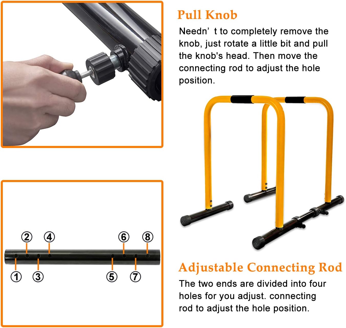 RELIFE REBUILD YOUR LIFE Dip Station Functional Heavy Duty Dip Stands Fitness Workout Dip bar Station Stabilizer Parallette Push Up Stand : Sports & Outdoors