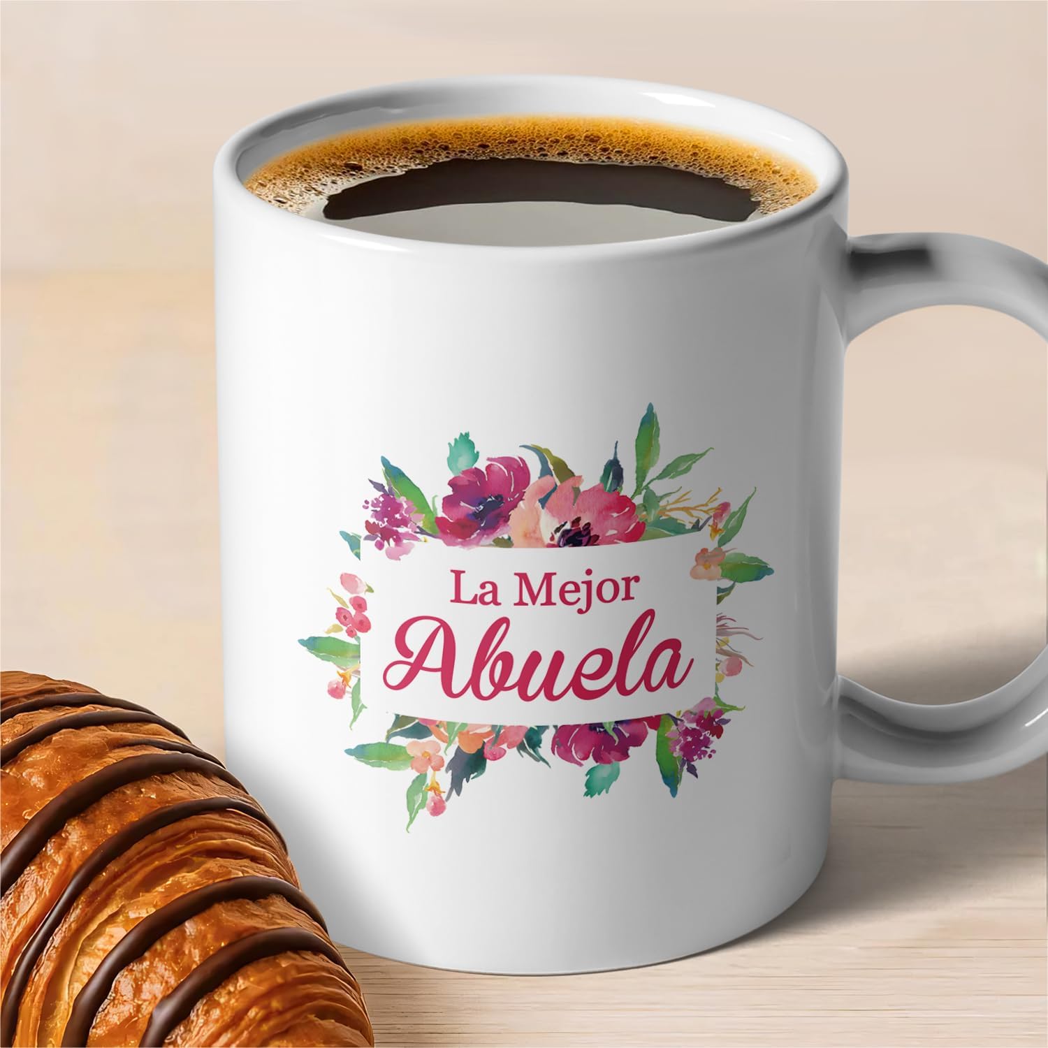 zcyhtqp, La Mejor Abuela, Funny Ceramic Coffee Mug, Abuela Coffee Mugs in Spanish, Abuela Gifts In Spanish, Grandma Christmas Mothers Day Gifts from Grandchildren