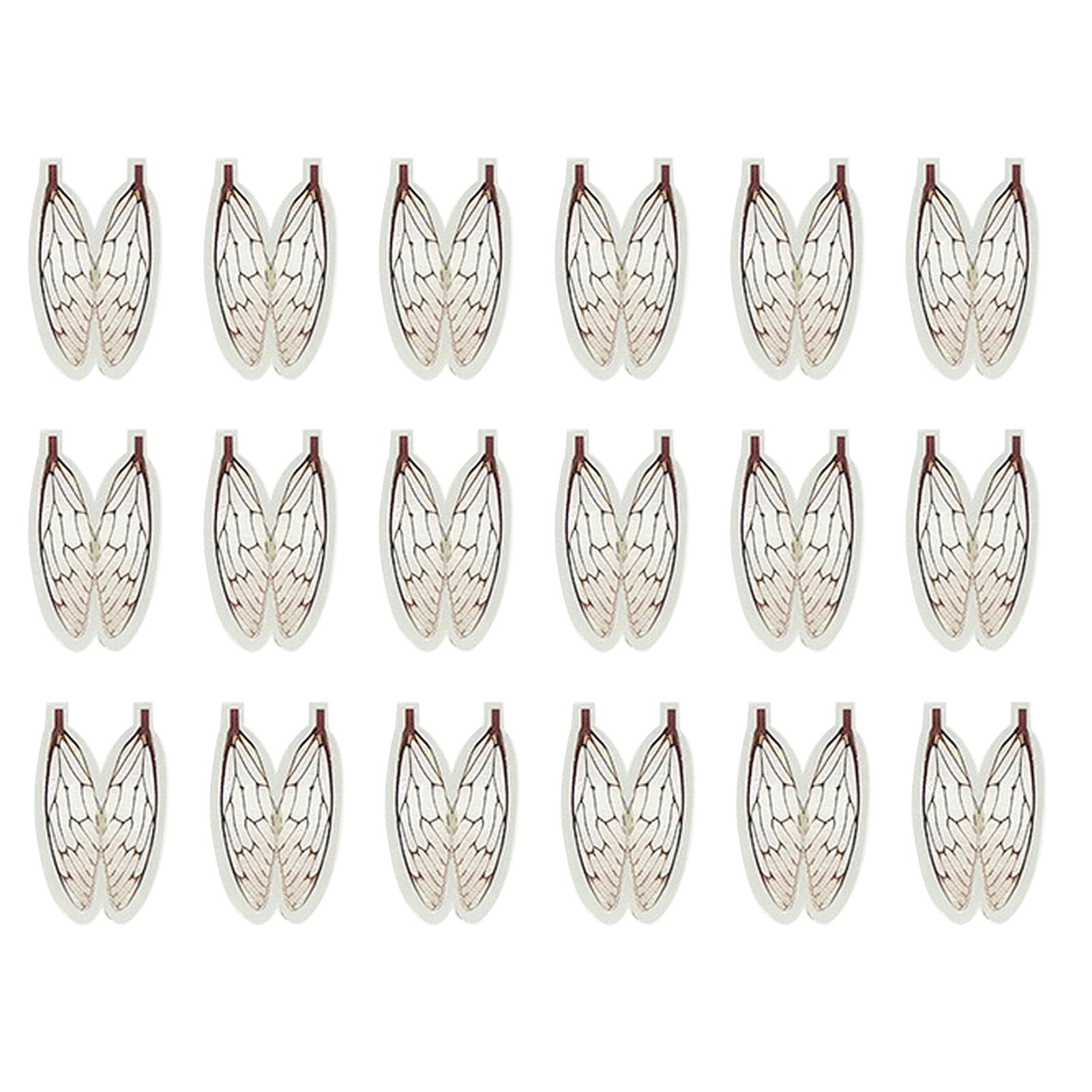 Cebos de pesca en forma de alas de mosca precortadas, material para atar moscas - Alas de mosca realistas y cebos de pesca,Material adhesivo para atar moscas al diseño compacto,