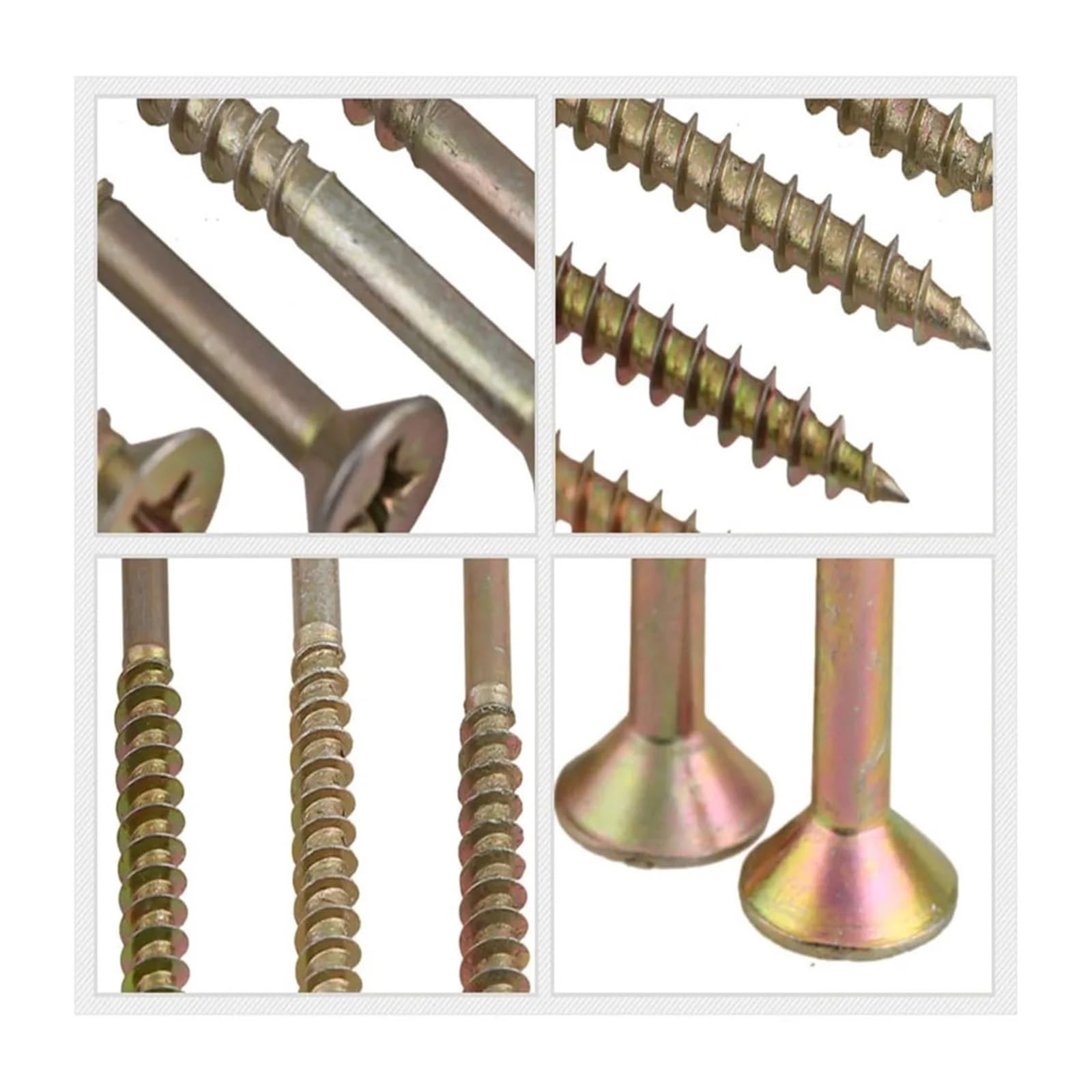 CHATROOM 5–230 Stück M5 Karbonstahl-Kreuzschlitz-Flachkopf-Trockenbauschrauben, Selbstschneidende Holz-Gipskarton-Schrauben (Size : M5-60 (110pcs))