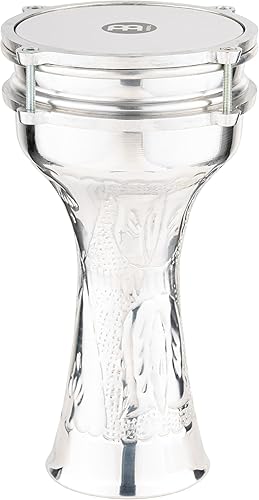 Meinl Percussion Darbuka - Tambor de copa egipcia, martillado a mano, fabricado en Turquía, cabeza sintética, garantía de 2 años (HE-111)