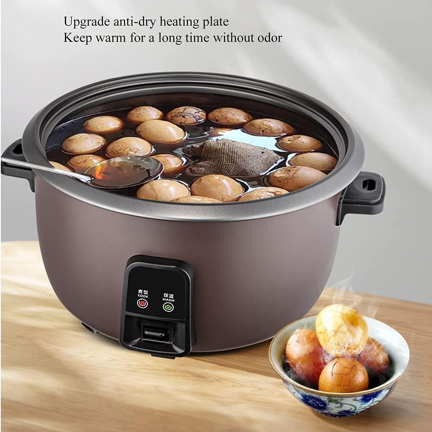 Rice Cooker with Steamer Large Capacity Canteen Hotel Commercial Hotel Home Old-Fashioned Insulated Rice Cooker,for 8-70 People (33L) ()