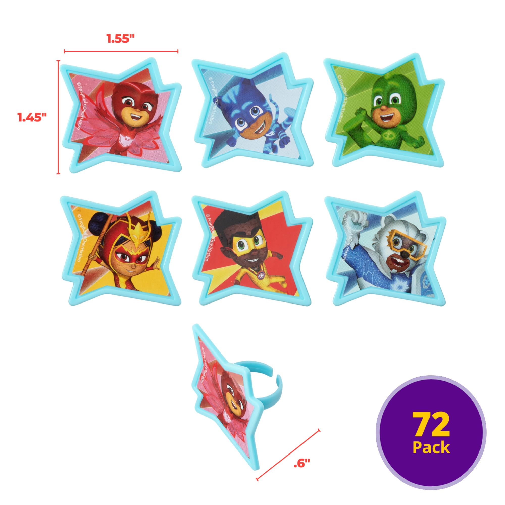 PJ Masks PEZ Candy Dispenser Set - Owlette & Gekko With 2 Candy Refills - Party Favors For Kids Cartoon Fans