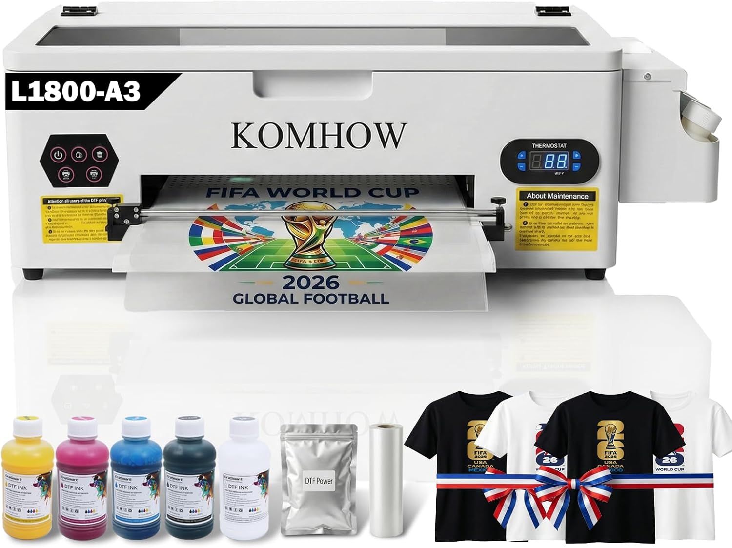 DTF Printer L1800 A3 DTF Transfer Printing Machine, Direct