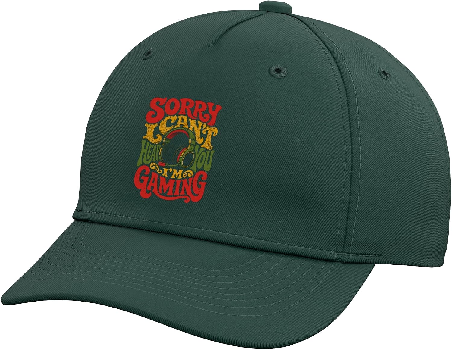 Sorry I Can't Hear You I'm Gaming Retro Headset Adjustable Baseball Hat