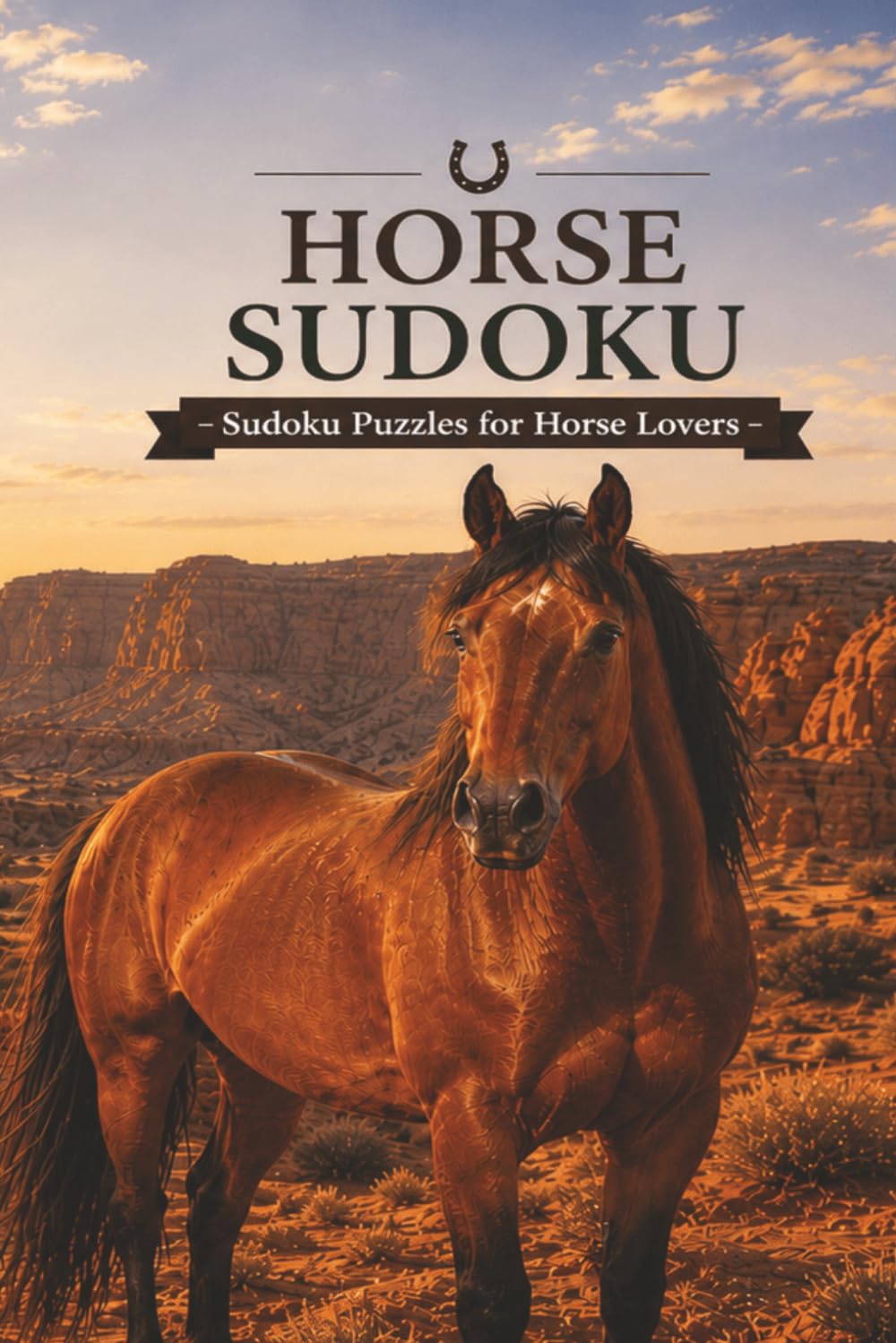 Horse Lovers Sudoku Puzzle Book: Horse Sudoku Puzzles | Help Calm the Mind, Relax and Focus | 6x9 inches | 110 Pages | 50+ Puzzles | Solutions Included