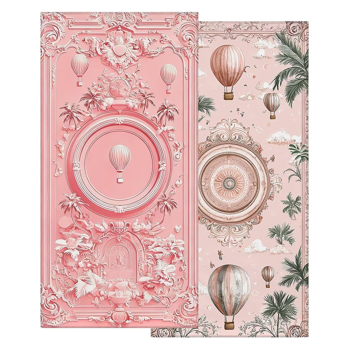 Toalla Playa 80x160 cm, Toalla Gimnasio Microfibra Secado Rapido, Juego de 2 Antiarena Toallas de Playa, Ligera Compacta Toallas Microfibra Grande para Viaje, Regalo Hombre Regalo Mujer (Rosa) -4085