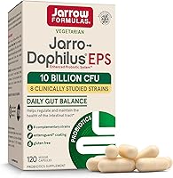 Vista 1 de Jarrow Formulas jarro-dophilus EPS, 5 mil millones de células por cápsula, apoya la función y la salud intestinal.120 cápsulas vegetales, JEPS120