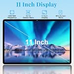 Tablette 11 po, tablettes Android 15 2026 avec octa-core, 24 Go + 256 Go, caméra 13 + 5 MP, tablettes électroniques avec Widevine L1, batterie 8000 mAh, Wi-Fi 5G, GPS, affichage HD IPS, extensible à 1 To, BT 5.0 - Noir métal