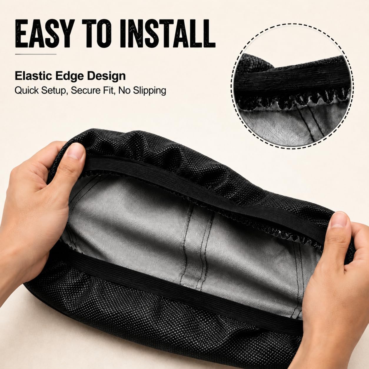 Seat Cover for Eskute Electric Dirt Bike, Anti-Slip Leather E-Bike Seat Protector for Eskute Nova Mini Electric Dirt Bike Off Road Black