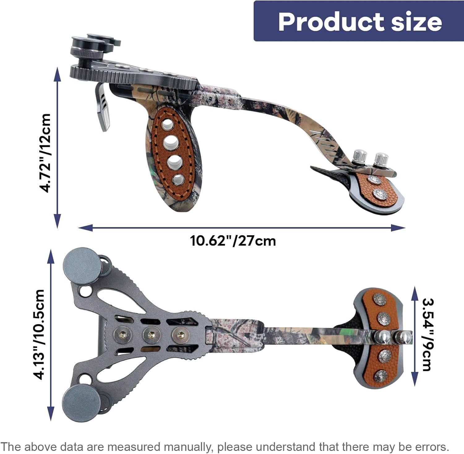 oubert Hunting Slingshot Set with Arm Support Professional Sling Shot with A Storage Bag and 100 Pcs Steel Ball Slingshots for Adults Hunting Shooting Target Practice