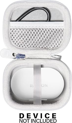 Miniatura 3 de CaseSack Funda para auriculares inalámbricos Bluetooth Raycon The Everyday (blanco mate)