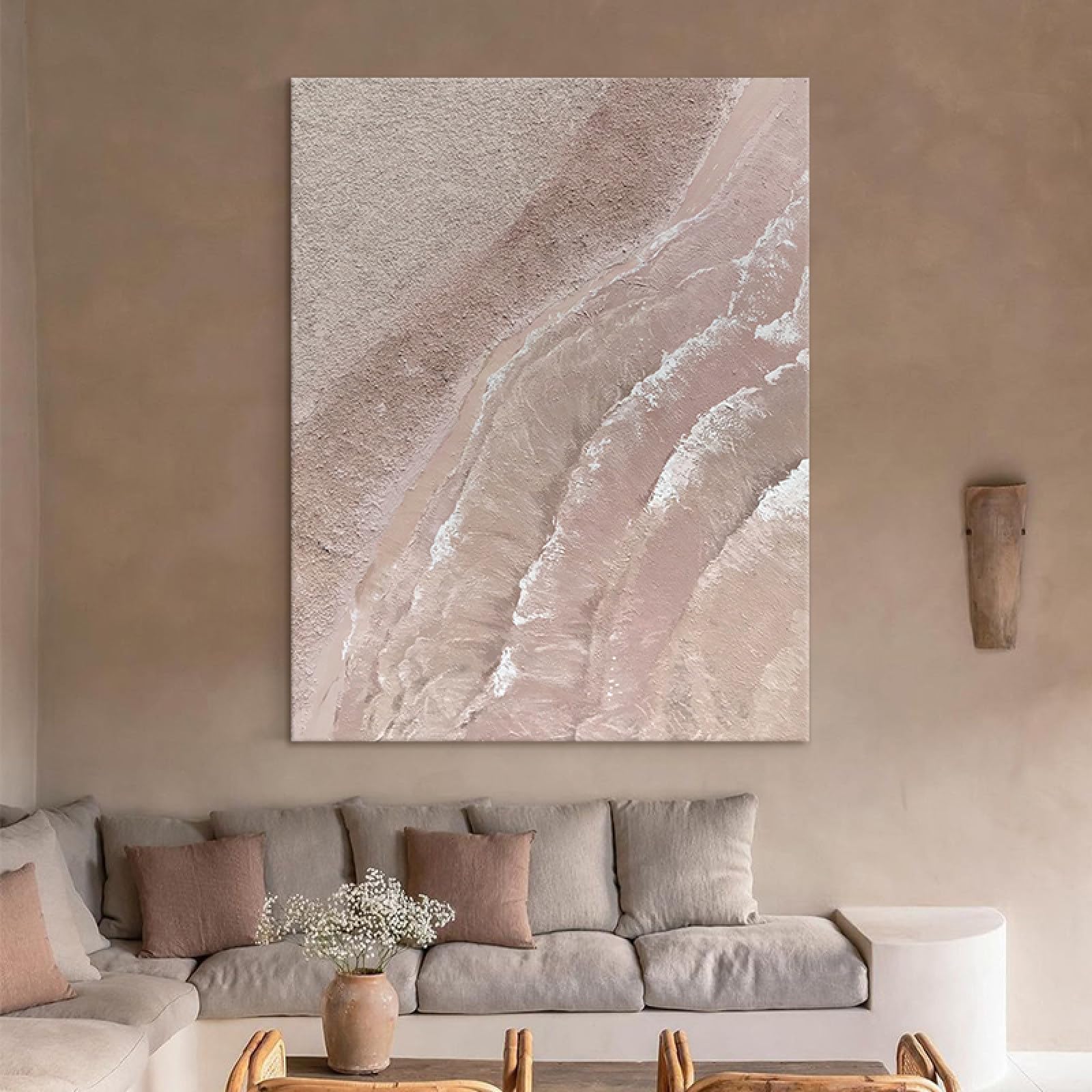 Peinture à l'huile de grande taille abstraite sur toile pour décoration d'image salon