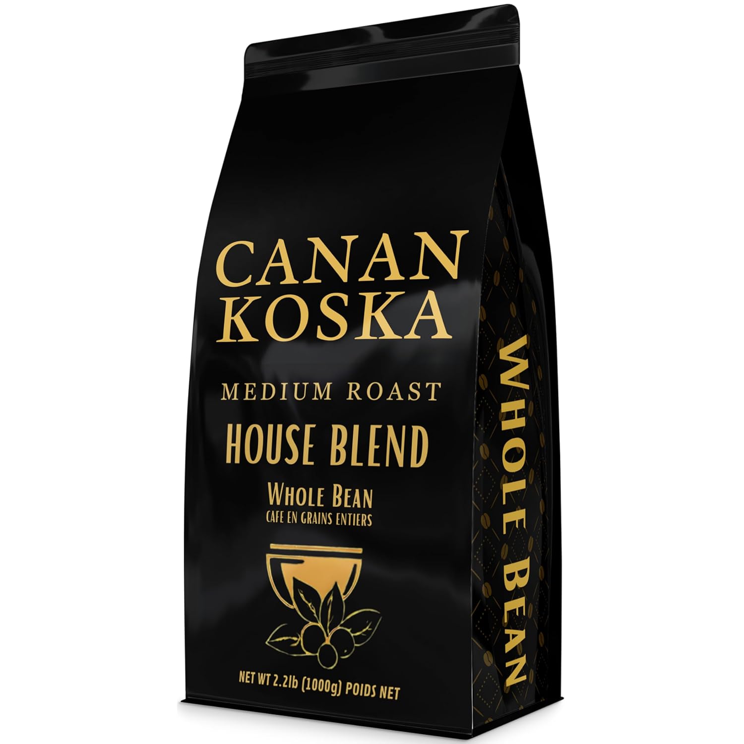 Canan Koska Whole Bean House Blend Coffee 34 oz (1000g) – Smooth Medium Body Roast – Balanced Acidity – Fresh Roasted Specialty Arabica Beans for Espresso & Filter
