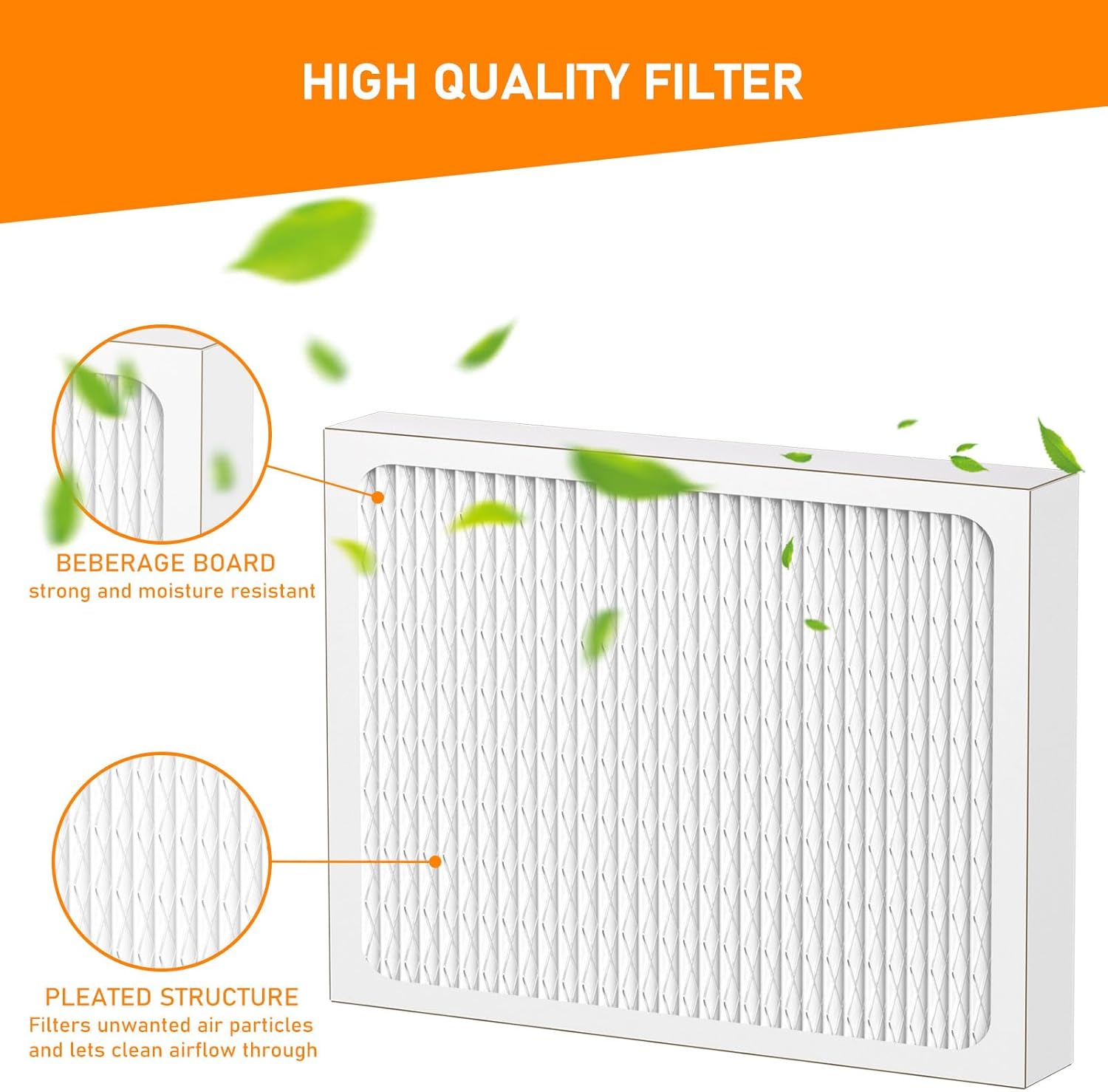 14 x 17.5 x1.75 MERV 13 Replacement Dehumidifier Filter Compatible with Santa Fe Advance90, Advance100, Advance120, Advance2, Honeywell DR90 & DR120 Dehumidifier Models, Pack of 4