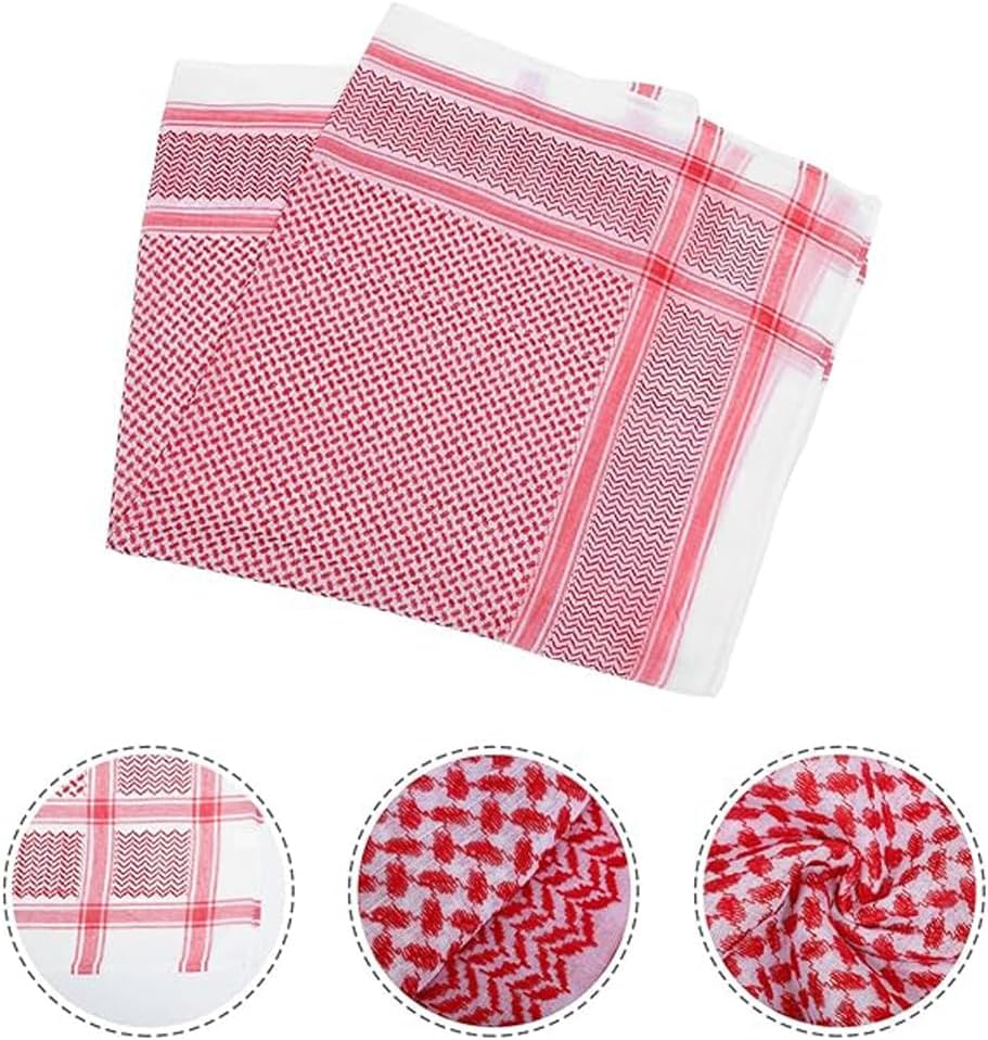 Arab Shemagh Tactical Desert Keffiyeh Head Scarf Arabic Turban Neck Headwear Wrap Arab Muslim Costume for Men - Image 5