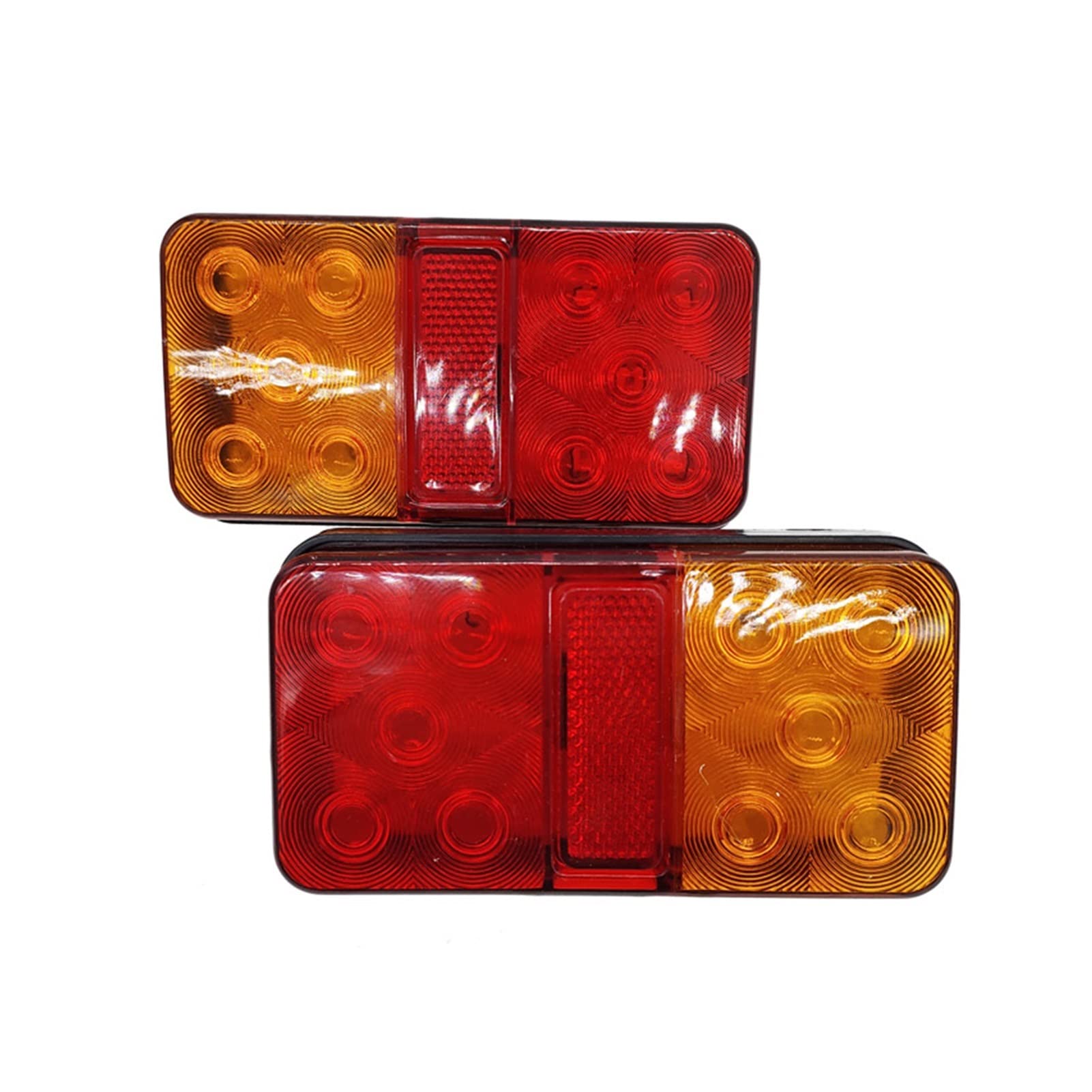 2 Uds Luz Trasera Indicador De Señal De Giro Luz De Freno Trasera para Coche Camión Remolque Caravana Luz Trasera 12V 24V 12-80V Piloto Trasero Coche (Color : 12-80V)