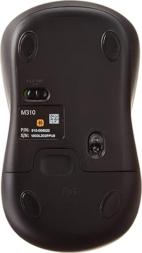 Vista 3 de Logitech Ratón inalámbrico de tamaño completo rojo M310