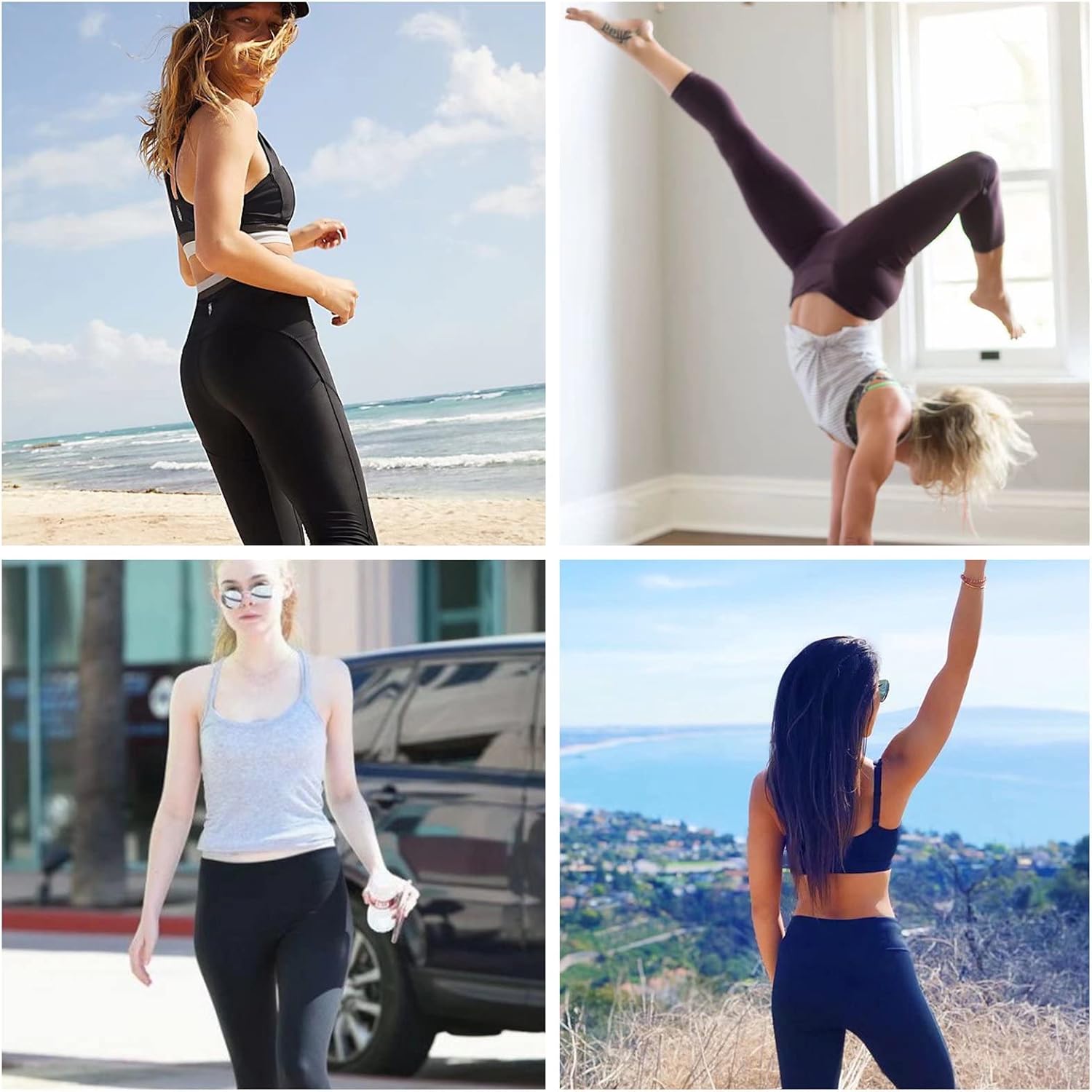 HIGHDAYS 3 Pack Capri Leggings for Women with Pockets - High Waist Workout Running Yoga Pants - Image 4